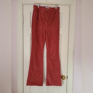 Old Navy Coral Corduroy Flare Pants